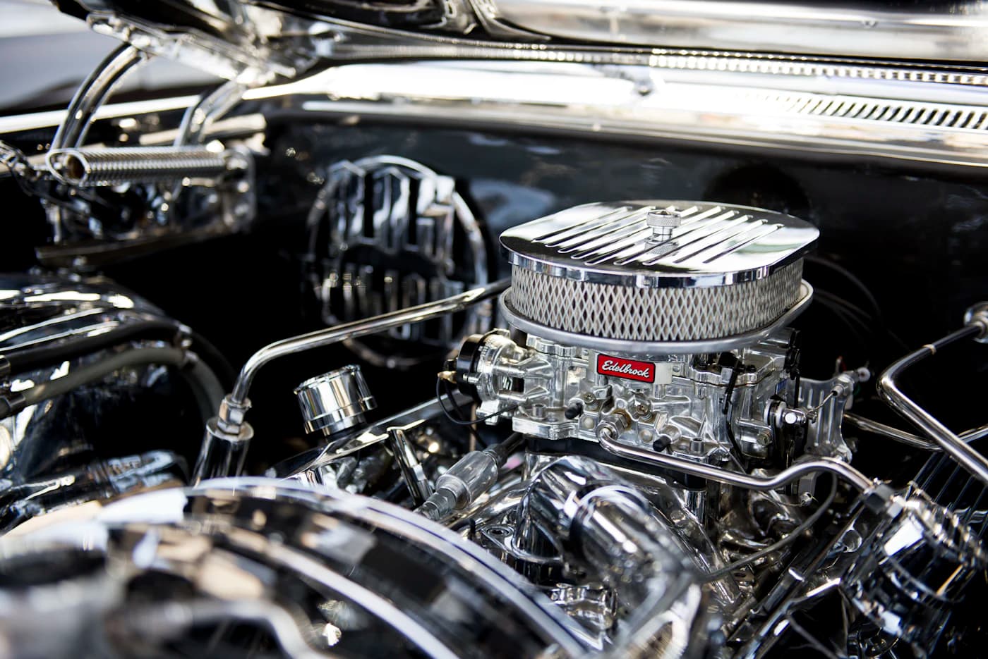 Gleaming engine components after a low-foam spray cycle